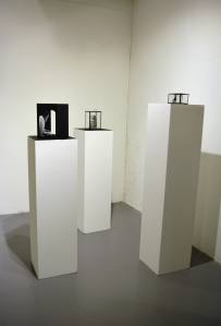 Skulpturer med elementer av collage, 2015 Sculptures with elements of collage, 2015